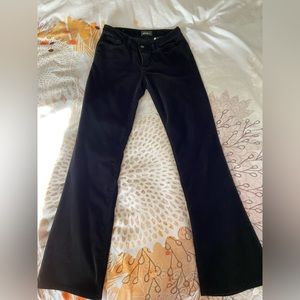 Black Eddie Bauer boot cut corduroy jeans size 4 tall